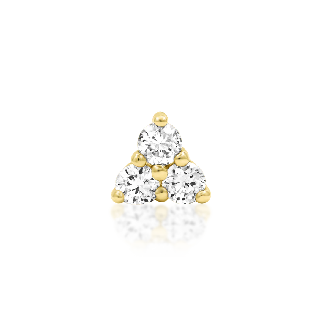 DIAMOND TRINITY - THREADLESS END *PRE-ORDER* Junipurr Jewelry