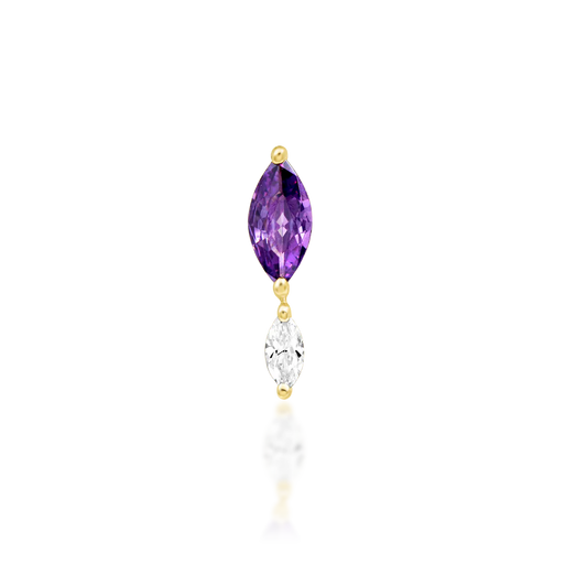 EMERSYN AMETHYST - THREADLESS END *PRE-ORDER* Junipurr Jewelry