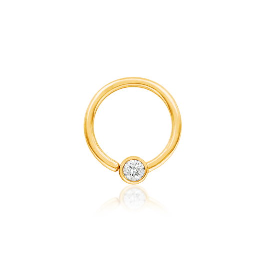 FIXED CZ BEAD RING - SEAM RING *PRE-ORDER* Junipurr Jewelry