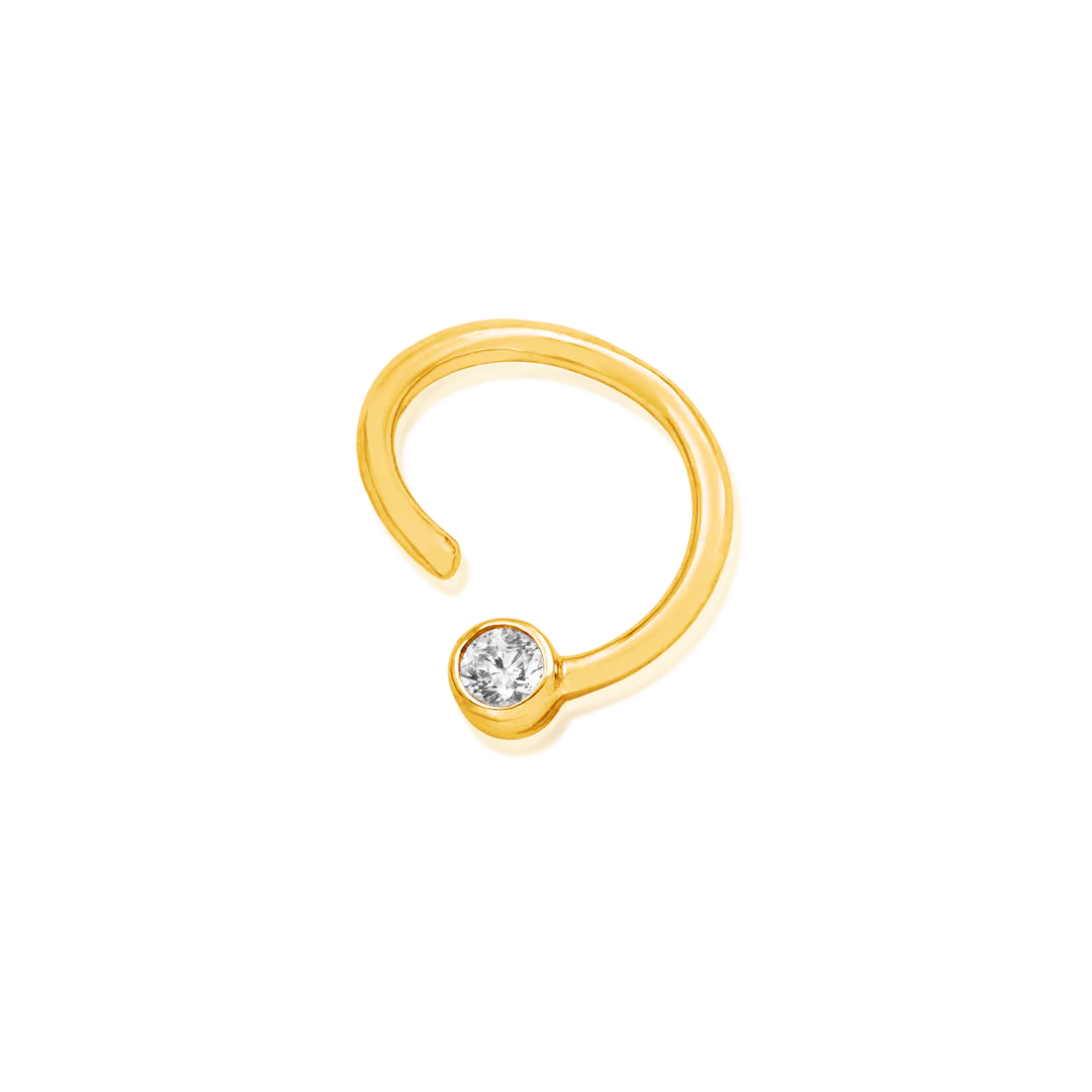 FIXED CZ BEAD RING - SEAM RING *PRE-ORDER* Junipurr Jewelry