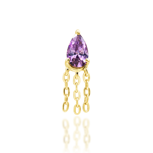 FUJI AMETHYST - THREADLESS END *PRE-ORDER* Junipurr Jewelry