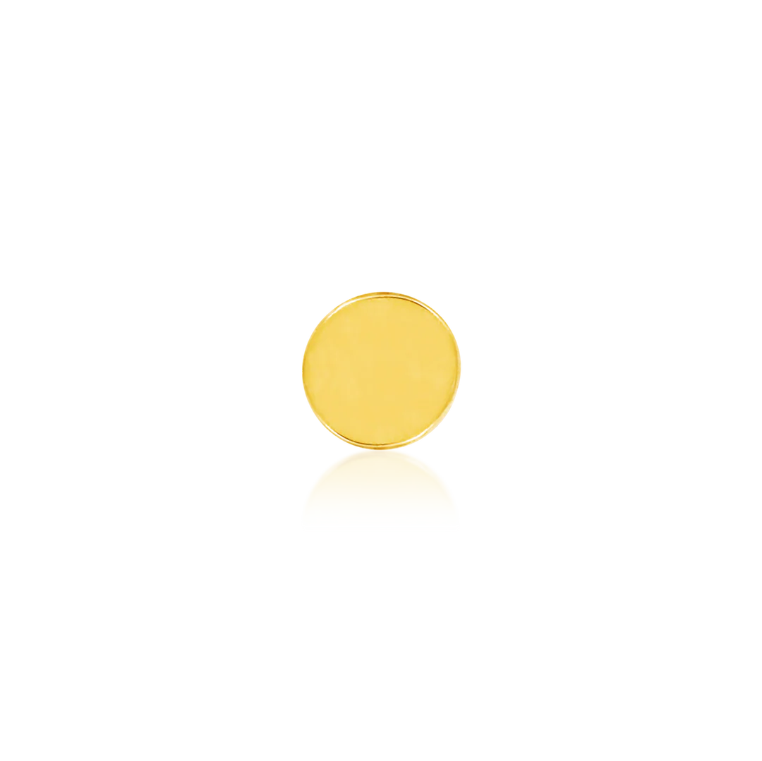 GOLD DISK - THREADLESS END *PRE-ORDER* Junipurr Jewelry