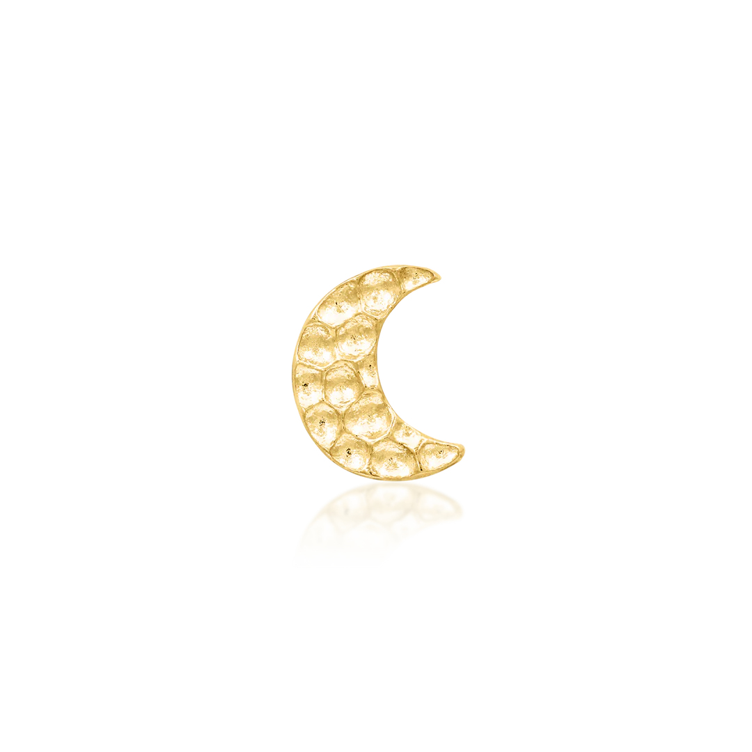HAMMERED MOON - THREADLESS END *PRE-ORDER* Junipurr Jewelry