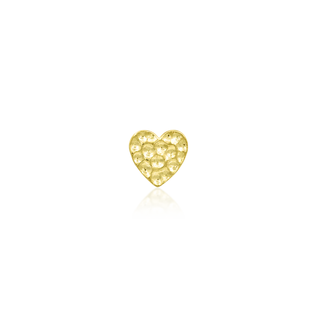 HAMMERED HEART - THREADLESS END *PRE-ORDER* Junipurr Jewelry