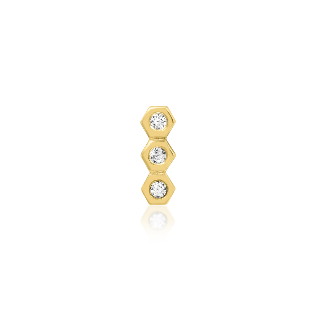 HONEYCOMB - THREADLESS END *PRE-ORDER* Junipurr Jewelry