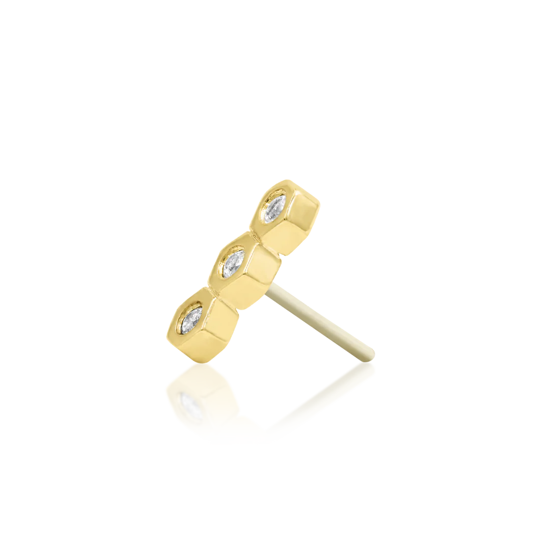 HONEYCOMB - THREADLESS END *PRE-ORDER* Junipurr Jewelry