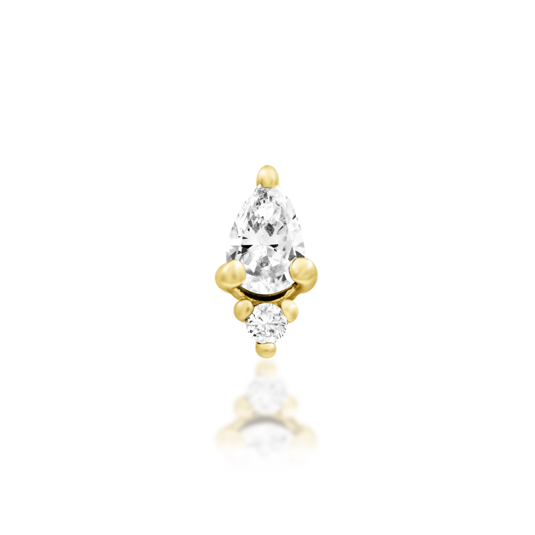 KARMA WHITE CZ - THREADLESS END *PRE-ORDER* Junipurr Jewelry