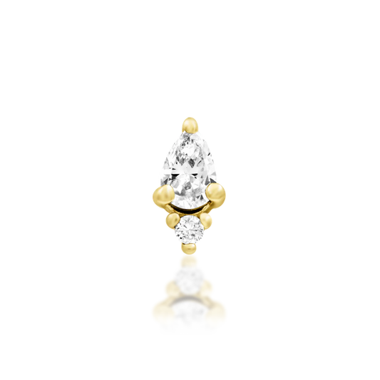 KARMA WHITE CZ - THREADLESS END *PRE-ORDER* Junipurr Jewelry