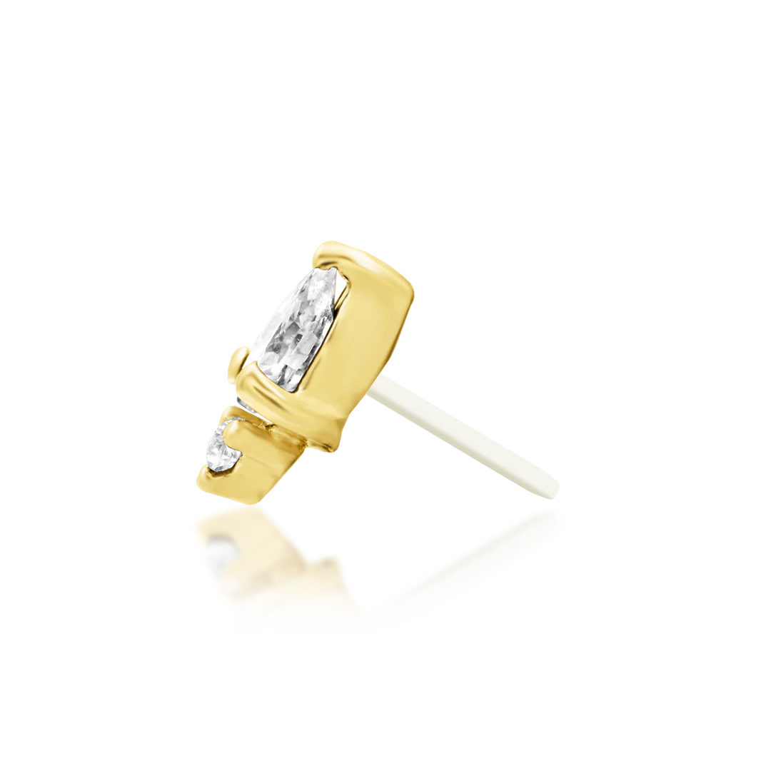 KARMA WHITE CZ - THREADLESS END *PRE-ORDER* Junipurr Jewelry