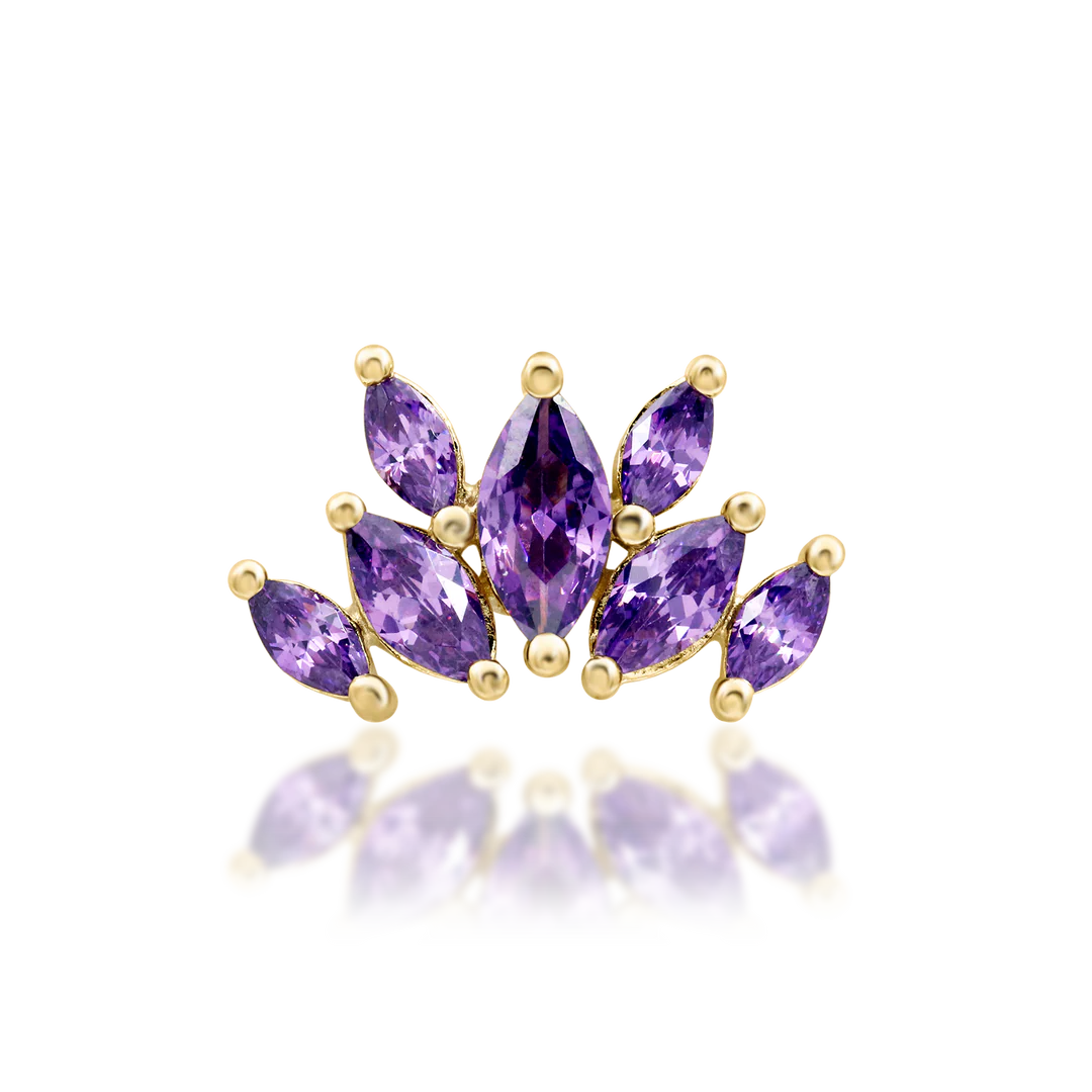 KEHLANI AMETHYST - THREADLESS END *PRE-ORDER* Junipurr Jewelry