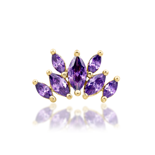 KEHLANI AMETHYST - THREADLESS END *PRE-ORDER* Junipurr Jewelry