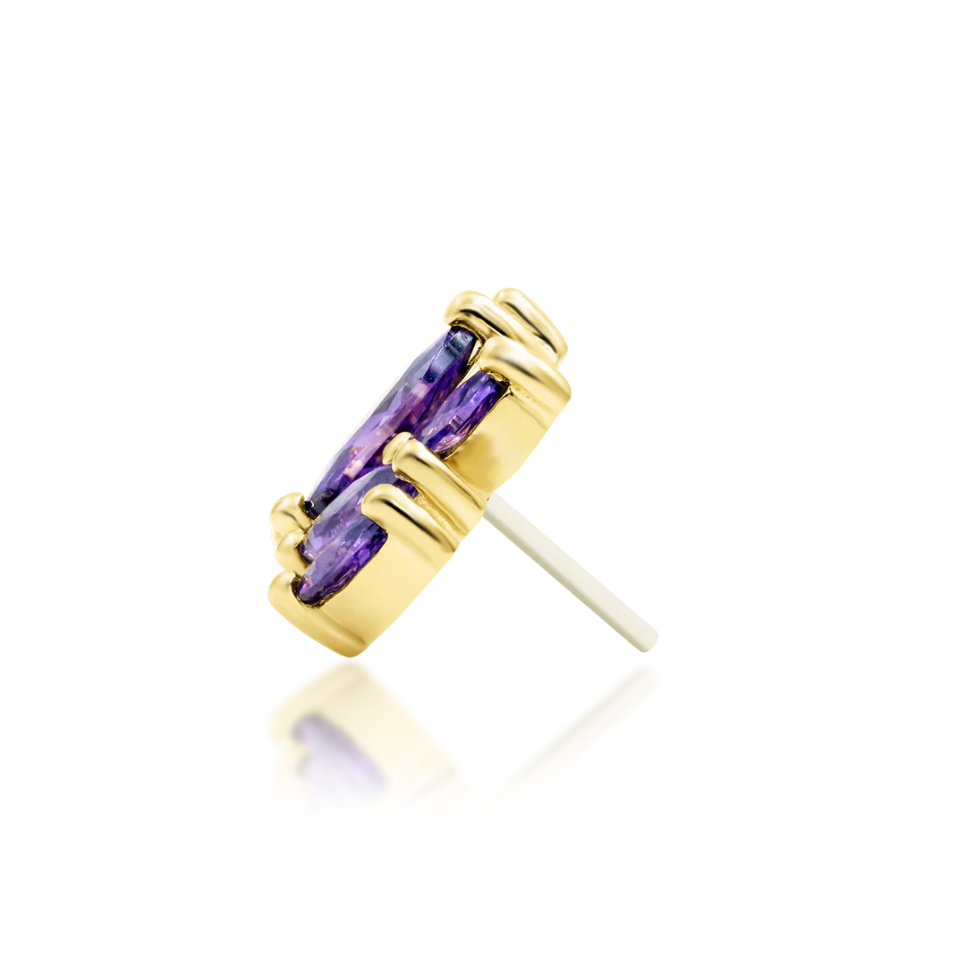 KEHLANI AMETHYST - THREADLESS END *PRE-ORDER* Junipurr Jewelry