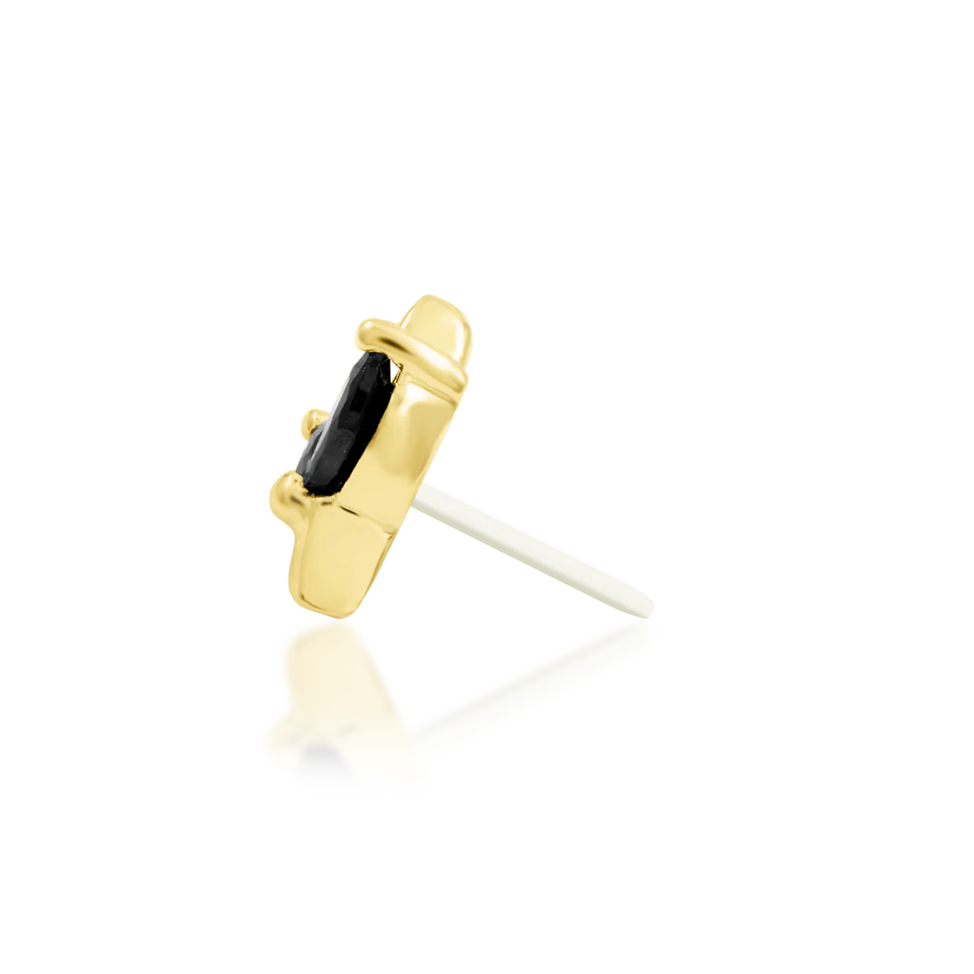 LUCIENNE + BLACK CZ - THREADLESS END *PRE-ORDER* Junipurr Jewelry