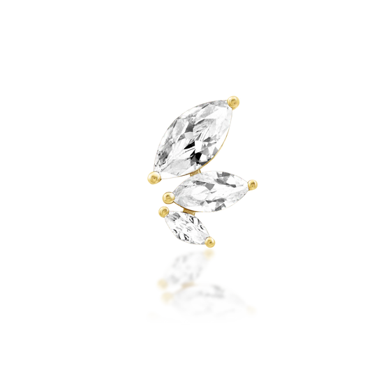 MALICE WHITE CZ - THREADLESS END *PRE-ORDER* Junipurr Jewelry