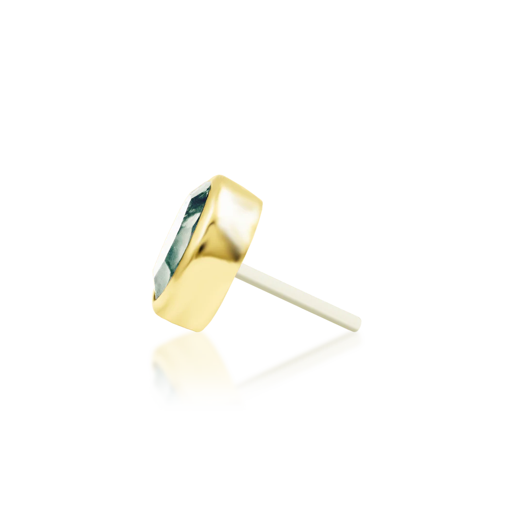 MOSS CAB - THREADLESS END *PRE-ORDER* Junipurr Jewelry