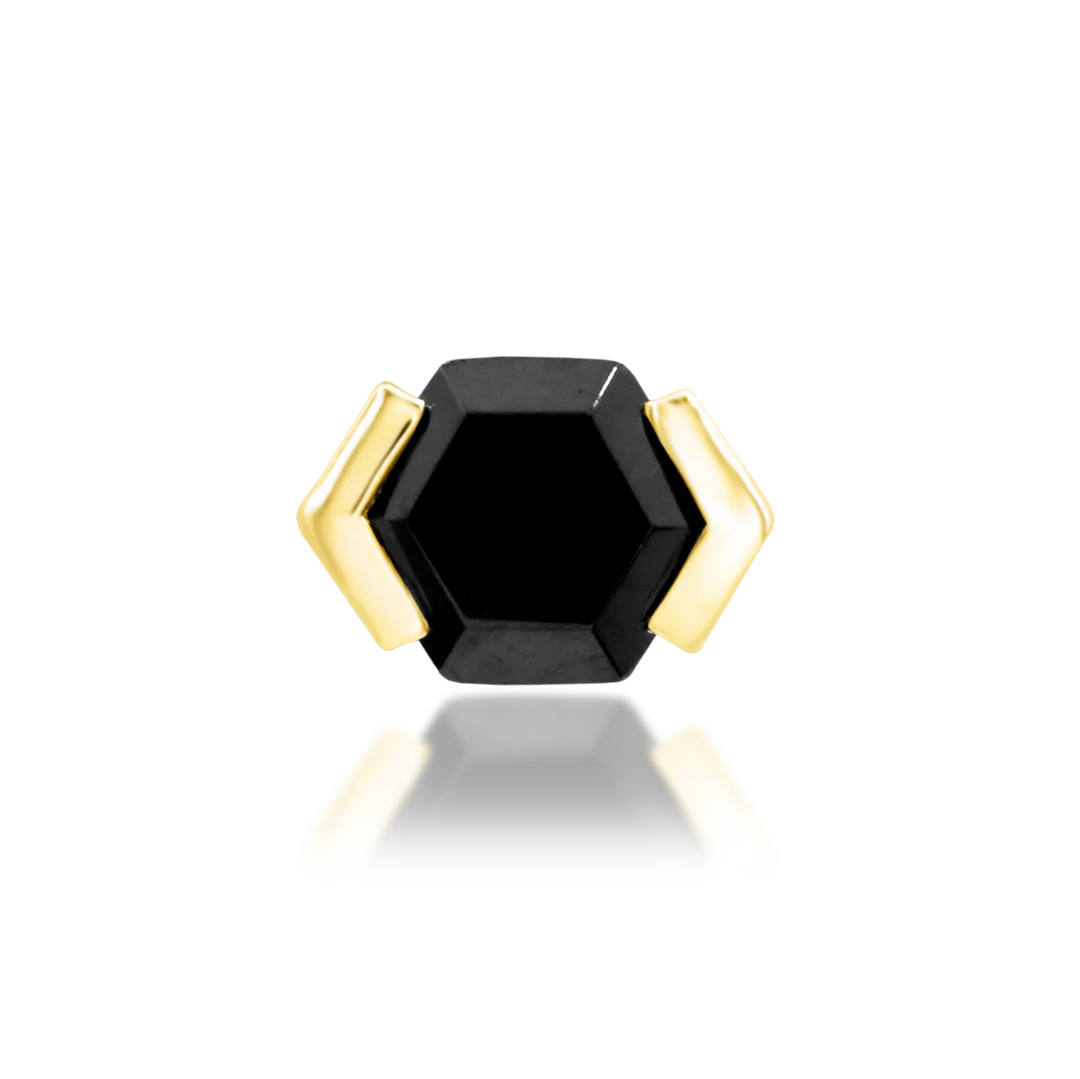 NATALIA + BLACK CZ - THREADLESS END *PRE-ORDER* Junipurr Jewelry