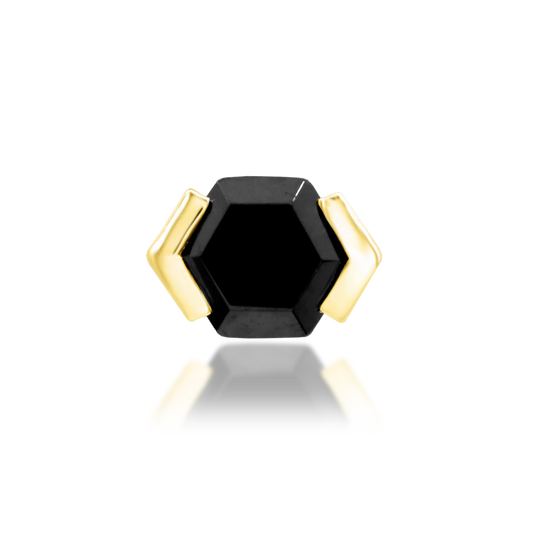 NATALIA + BLACK CZ - THREADLESS END *PRE-ORDER* Junipurr Jewelry