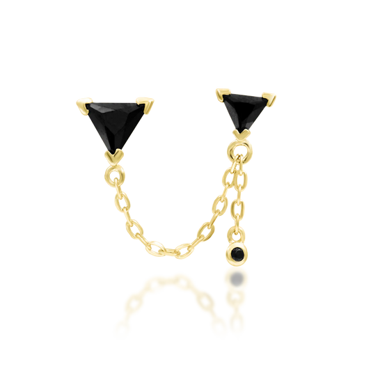 NESSA + BLACK CZ - THREADLESS END *PRE-ORDER* Junipurr Jewelry