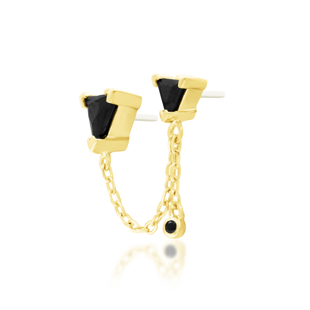 NESSA + BLACK CZ - THREADLESS END *PRE-ORDER* Junipurr Jewelry