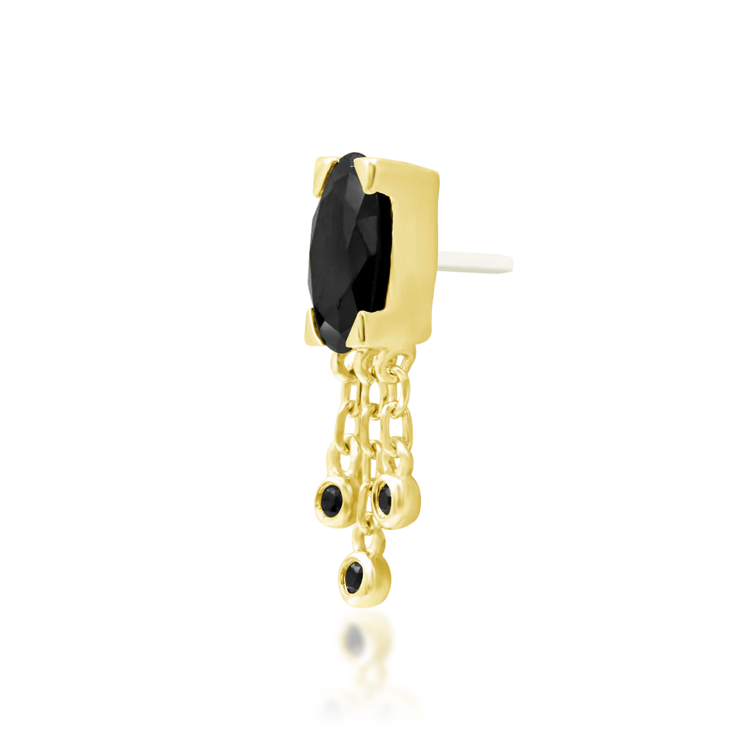 OSARA + BLACK CZ - THREADLESS END *PRE-ORDER* Junipurr Jewelry