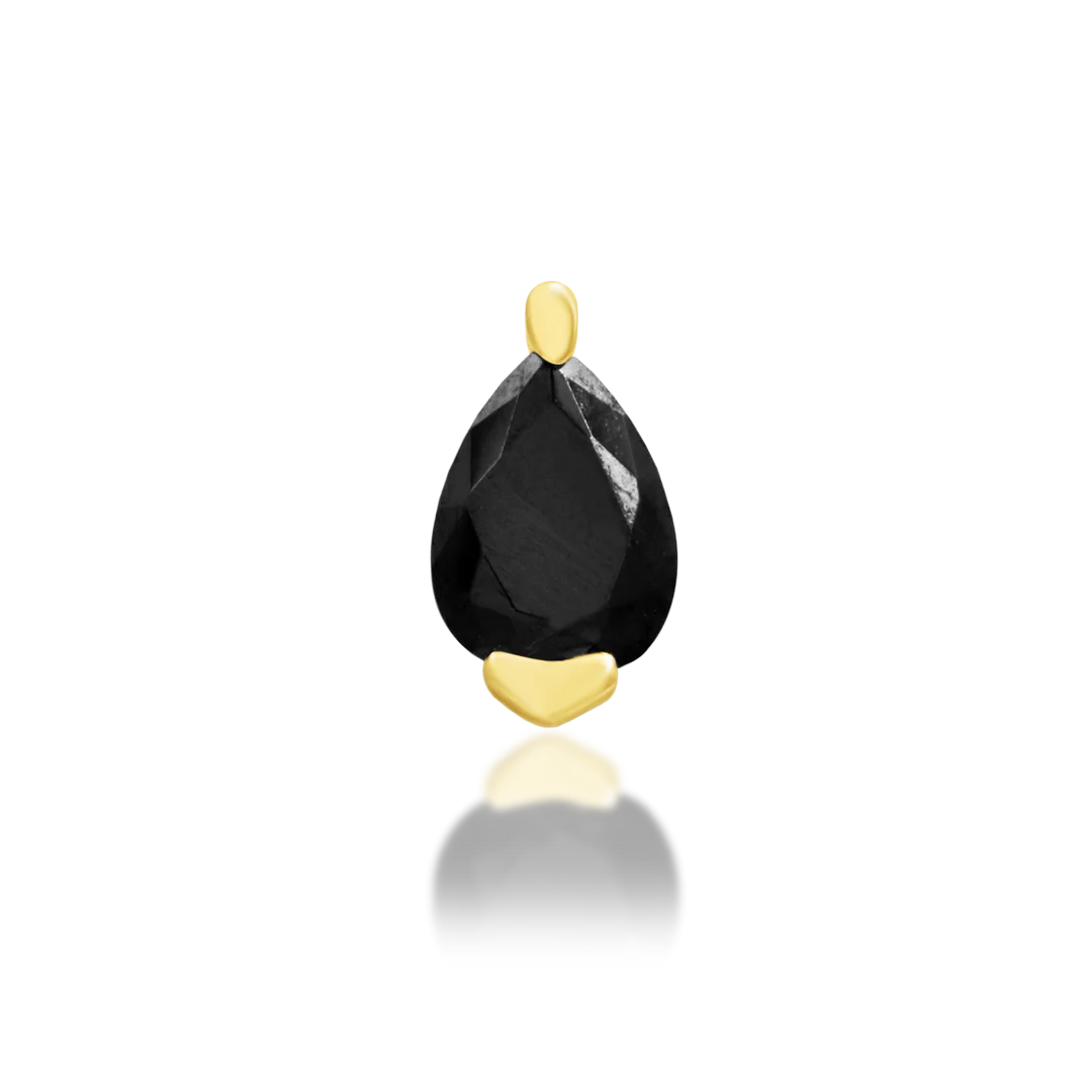 PAIGE + BLACK CZ - THREADLESS END *PRE-ORDER* Junipurr Jewelry