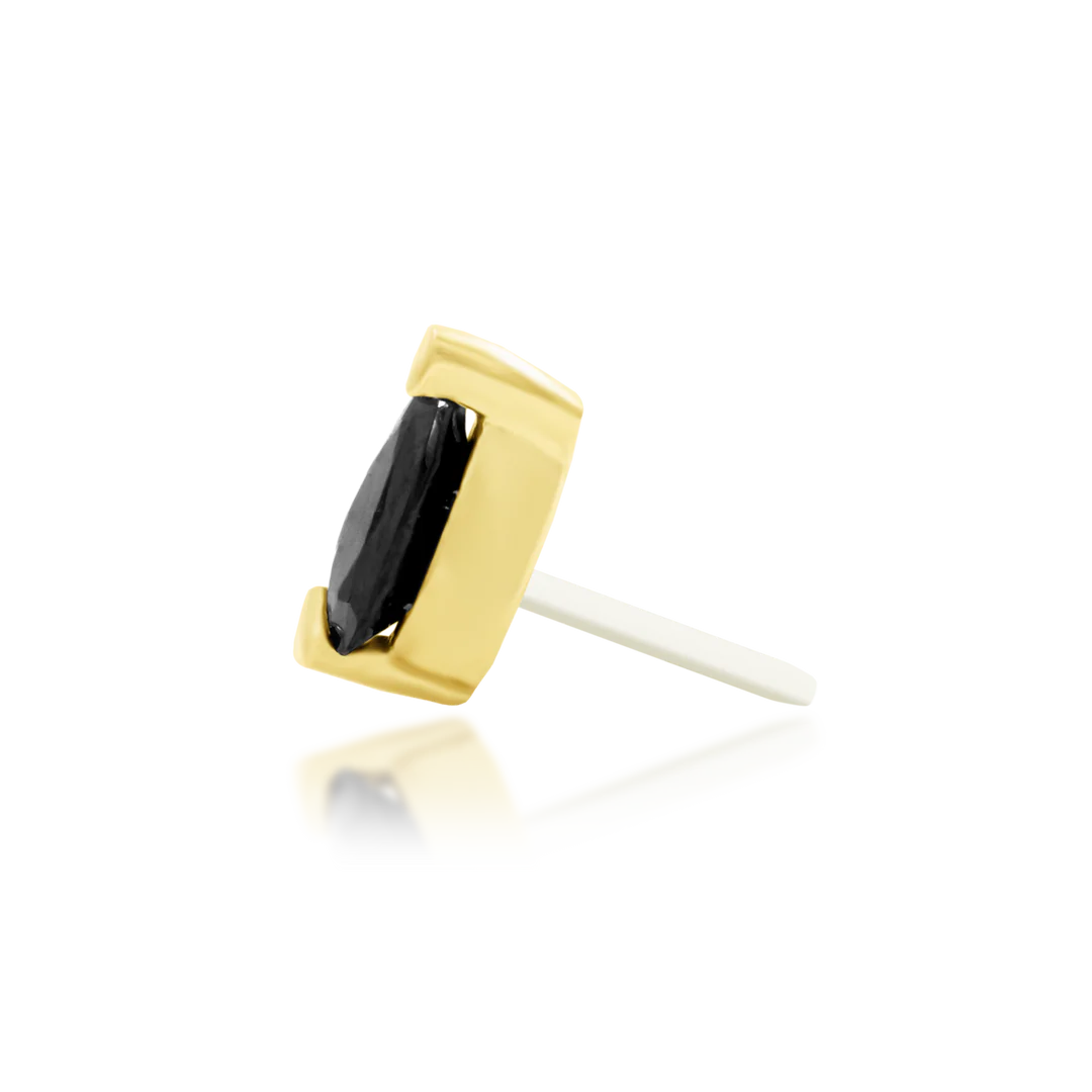 PAIGE + BLACK CZ - THREADLESS END *PRE-ORDER* Junipurr Jewelry