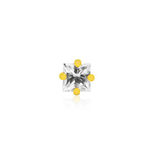 PRINCESS CUT CZ - THREADLESS END *PRE-ORDER* Junipurr Jewelry