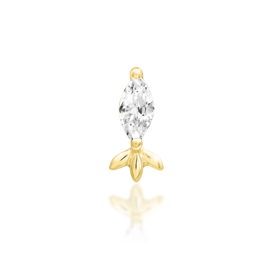 RANA WHITE CZ - THREADLESS END *PRE-ORDER* Junipurr Jewelry