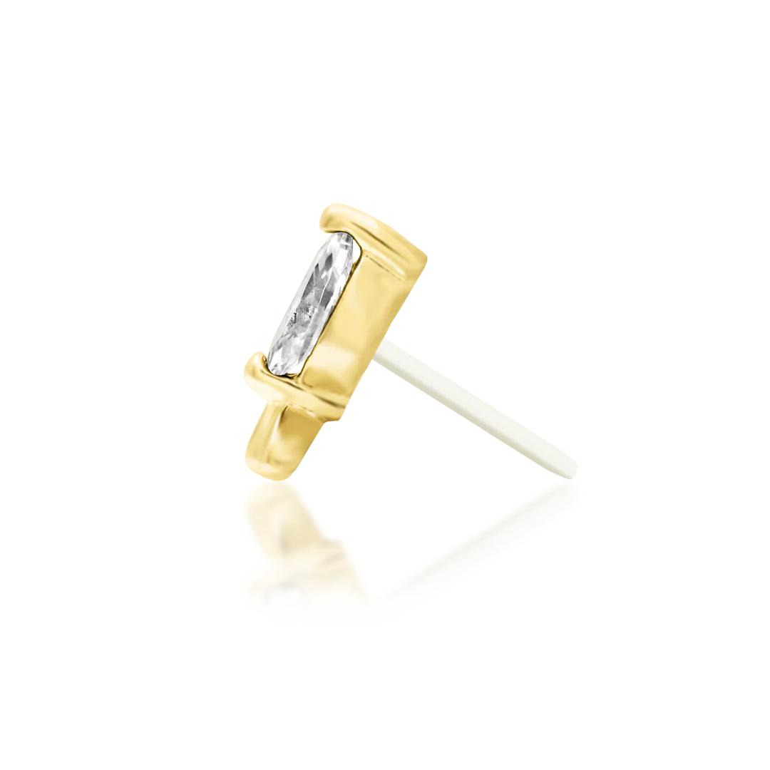 RANA WHITE CZ - THREADLESS END *PRE-ORDER* Junipurr Jewelry