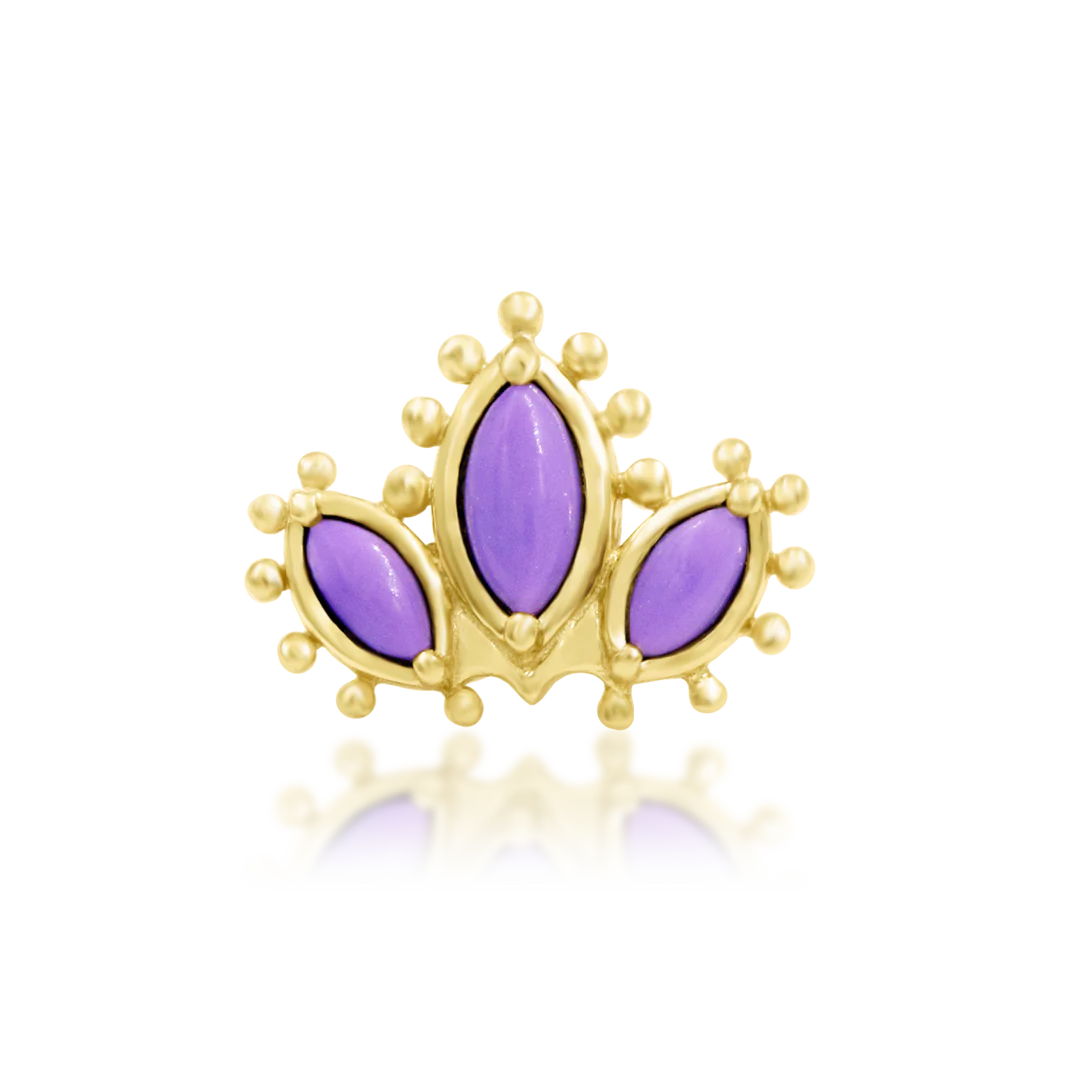 RUMI + PURPLE TURQUOISE - THREADLESS END *PRE-ORDER* Junipurr Jewelry