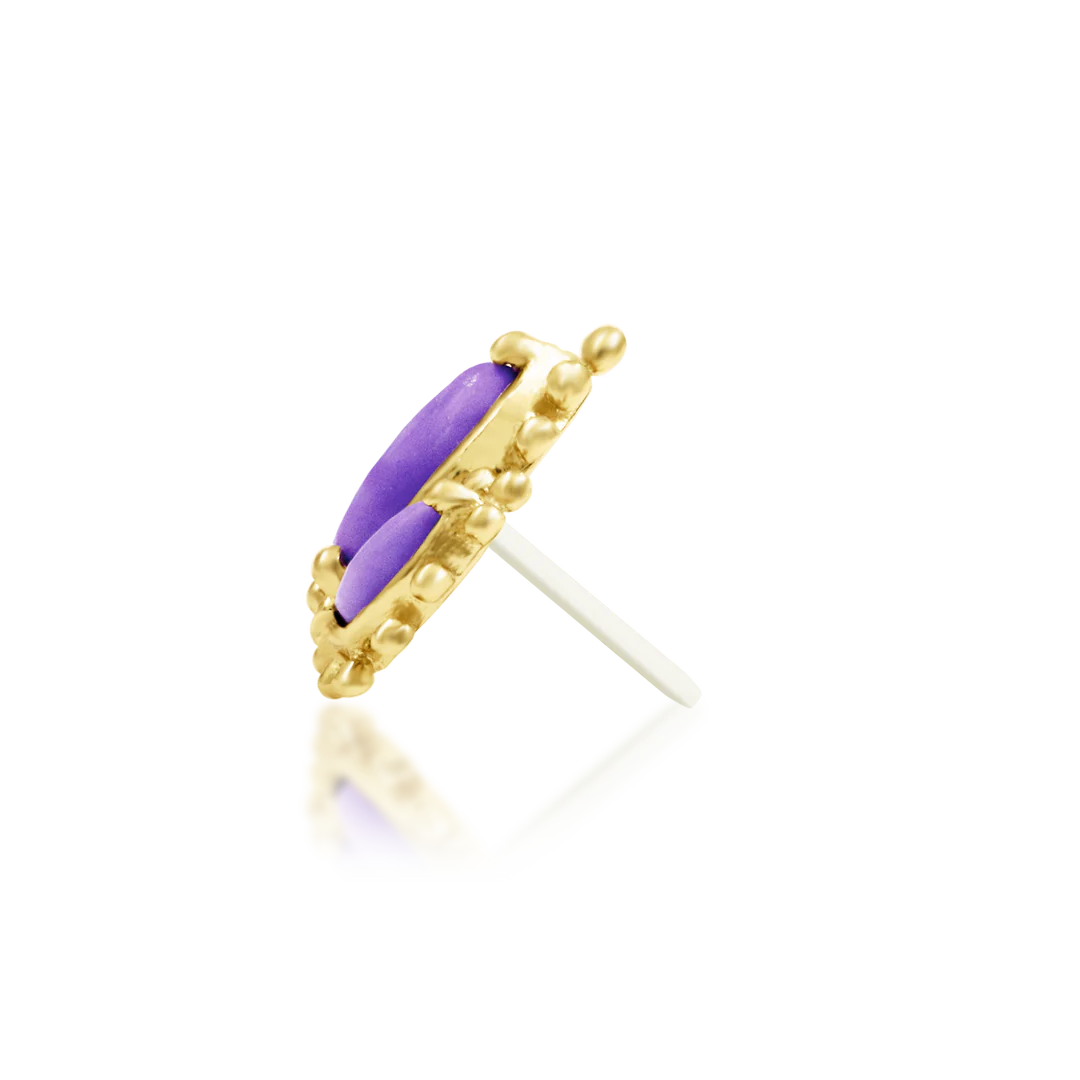 RUMI + PURPLE TURQUOISE - THREADLESS END *PRE-ORDER* Junipurr Jewelry
