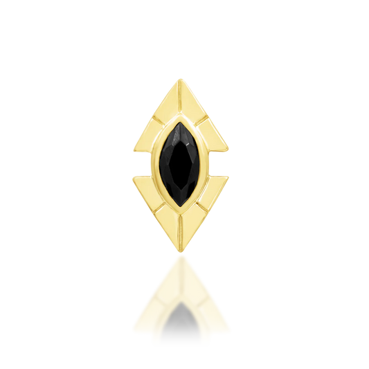 SIRENA + BLACK CZ - THREADLESS END *PRE-ORDER* Junipurr Jewelry