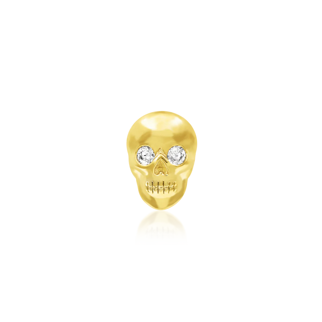CRYSTAL SKULL - THREADLESS END *PRE-ORDER* Junipurr Jewelry
