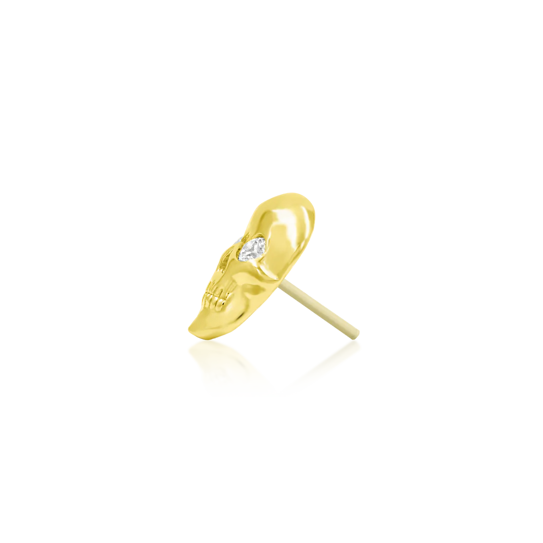 CRYSTAL SKULL - THREADLESS END *PRE-ORDER* Junipurr Jewelry