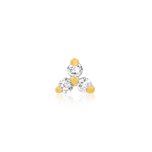 TRINITY CZ - THREADLESS END *PRE-ORDER* Junipurr Jewelry