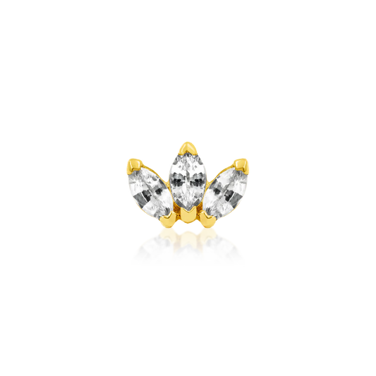 TRIPLE MARQUISE FAN - THREADLESS END *PRE-ORDER* Junipurr Jewelry