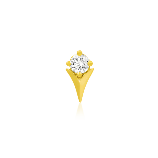 TULIP WITH CZ - THREADLESS END *PRE-ORDER* Junipurr Jewelry