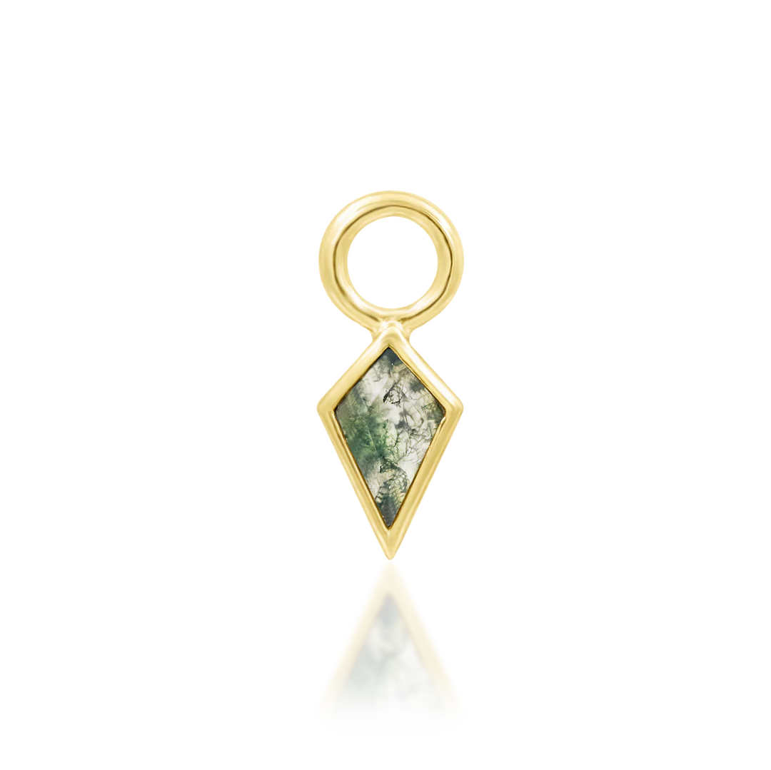 URENA II + MOSS AGATE - CHARM *PRE-ORDER* Junipurr Jewelry
