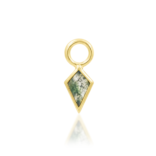 URENA II + MOSS AGATE - CHARM *PRE-ORDER* Junipurr Jewelry