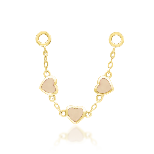 VALENTINE + ROSE QUARTZ - CHAIN *PRE-ORDER* Junipurr Jewelry
