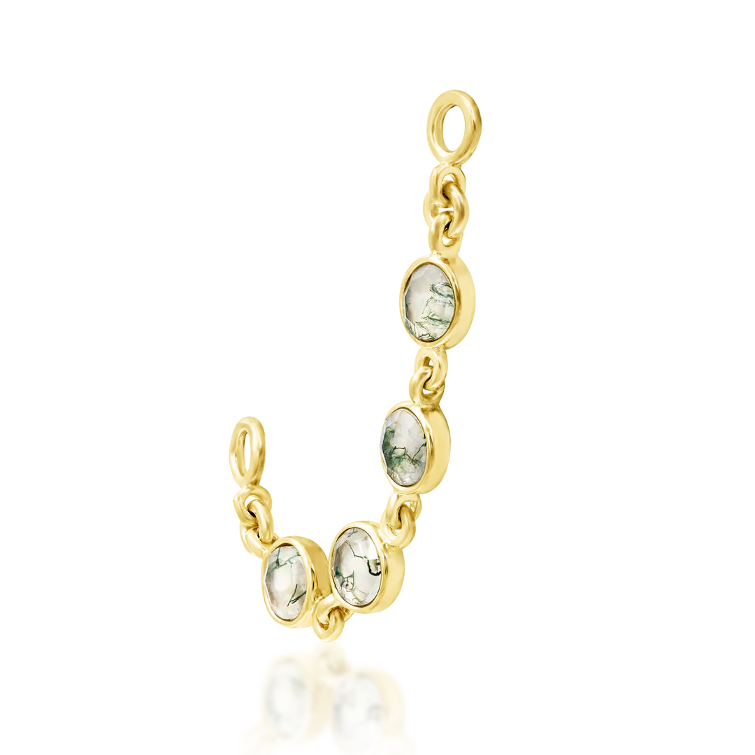 VANJA II + MOSS AGATE - CHAIN *PRE-ORDER* Junipurr Jewelry